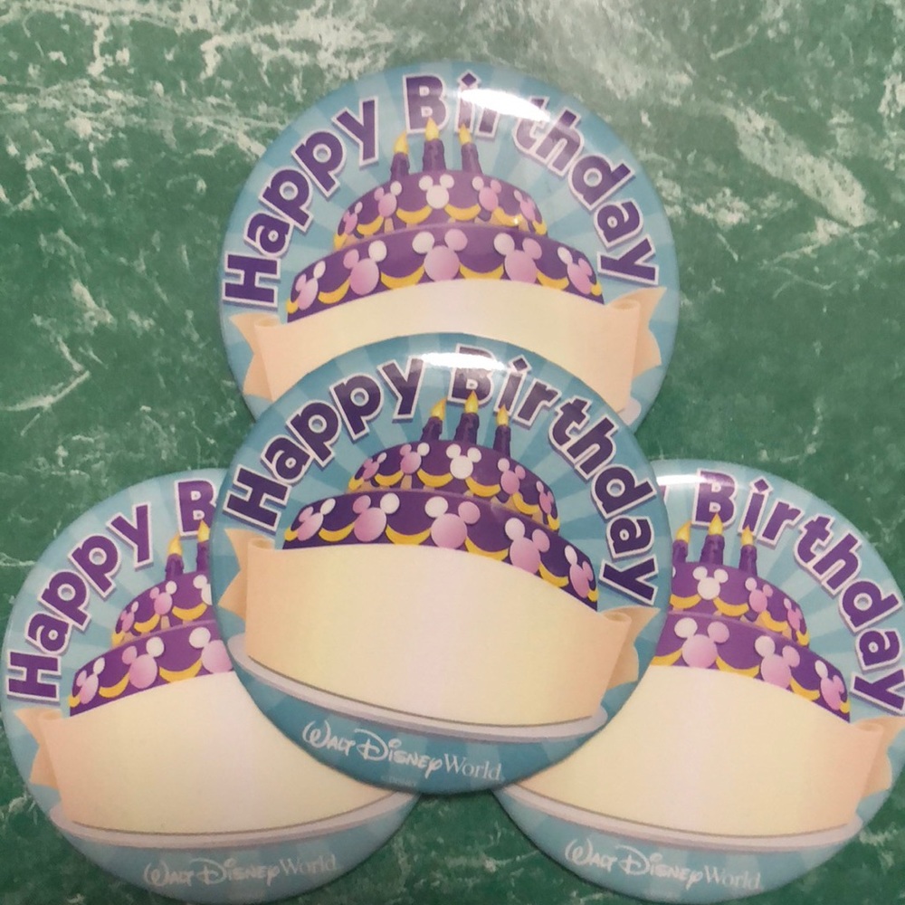 Disney collectible happy birthday button